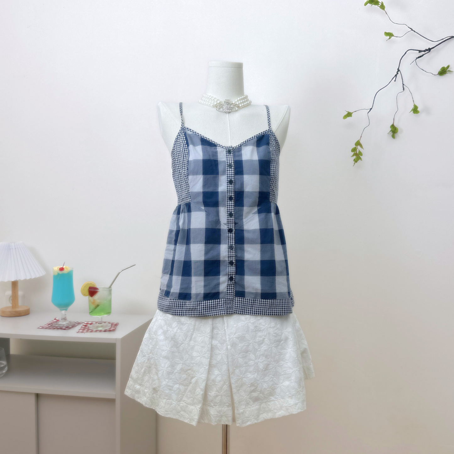 Gingham Summer Top ˚。 ✿