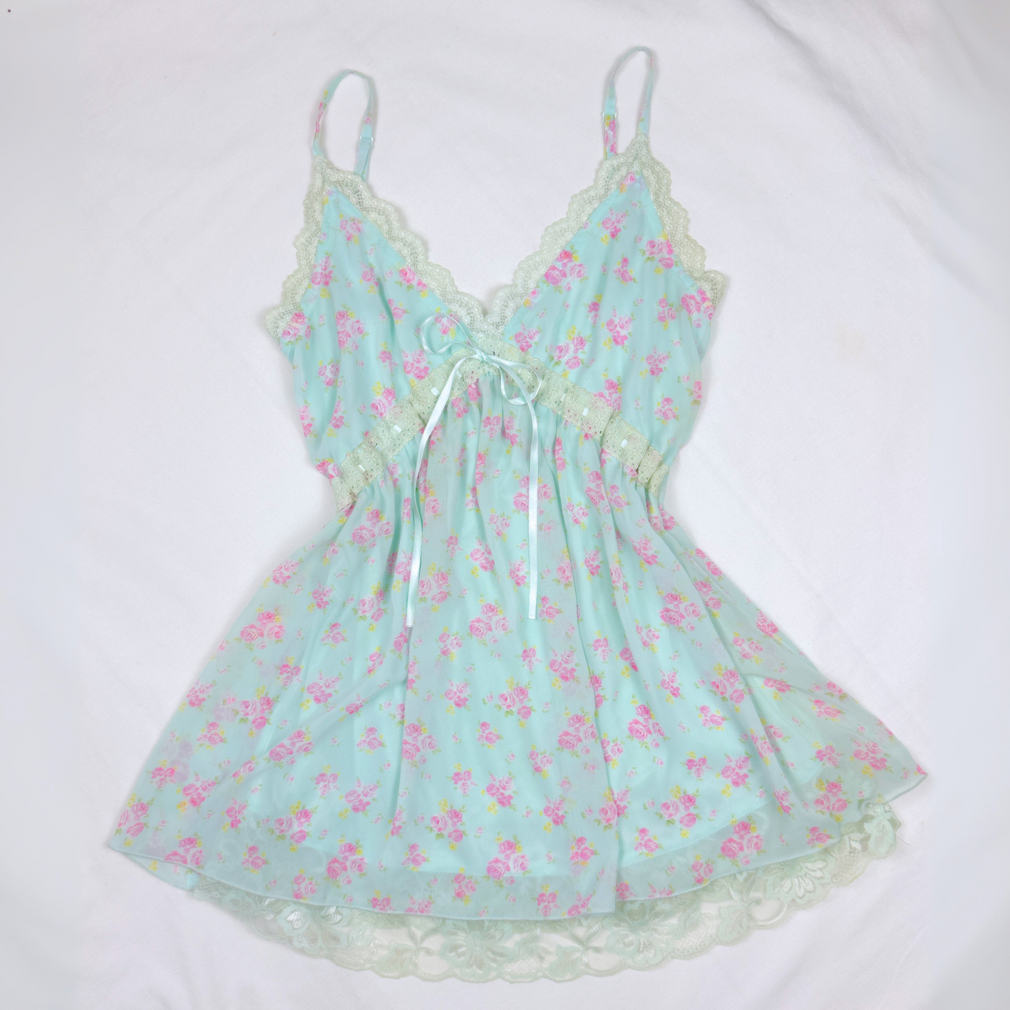 Mint Floral Babydoll Camisole