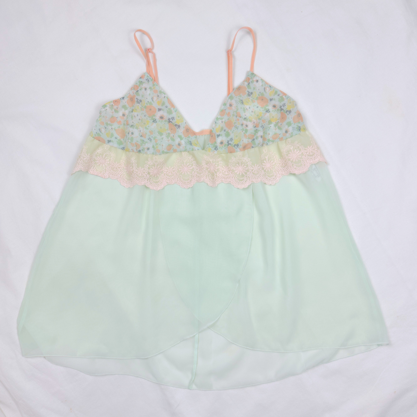 Mint Blossom Chiffon Camisole