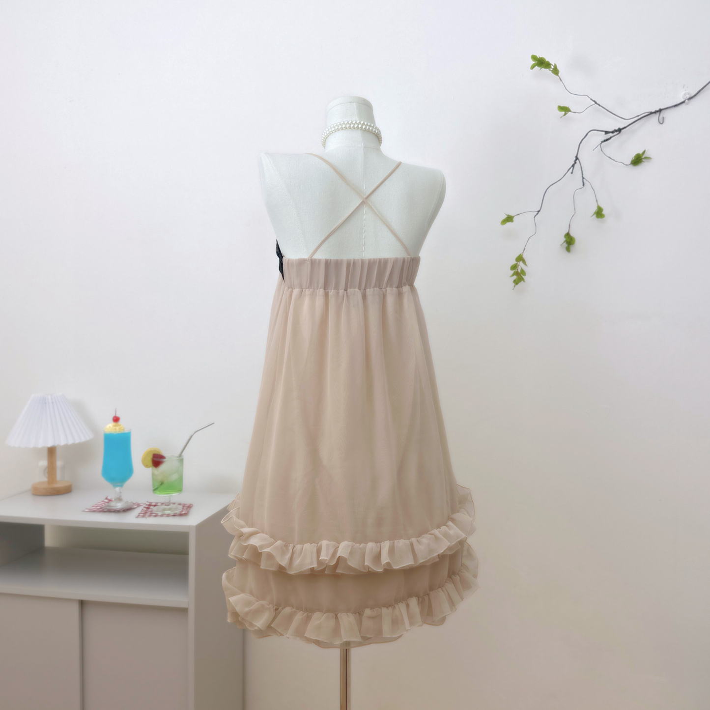 Sweet Ruffle Charm Dress πβ.Λ