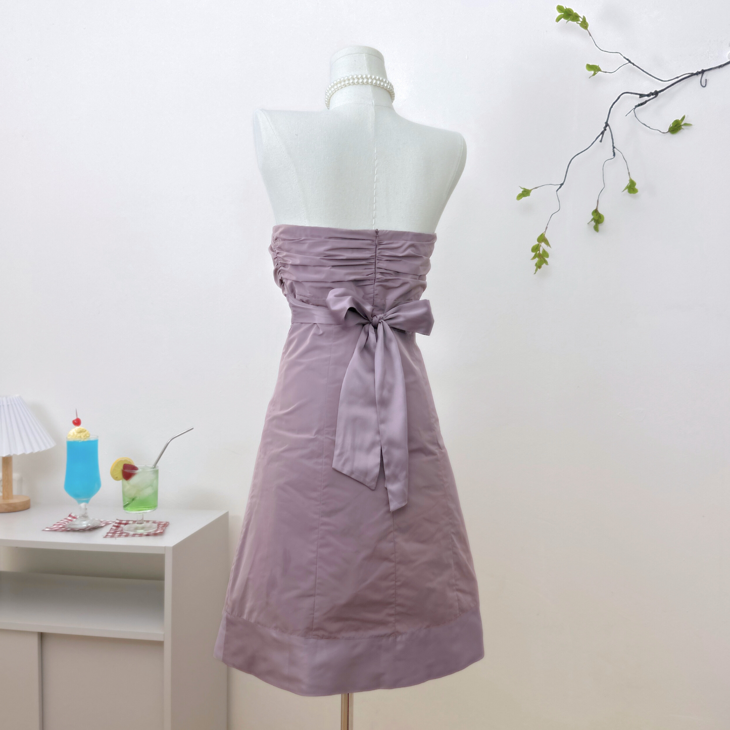 Back part with Lavender bow