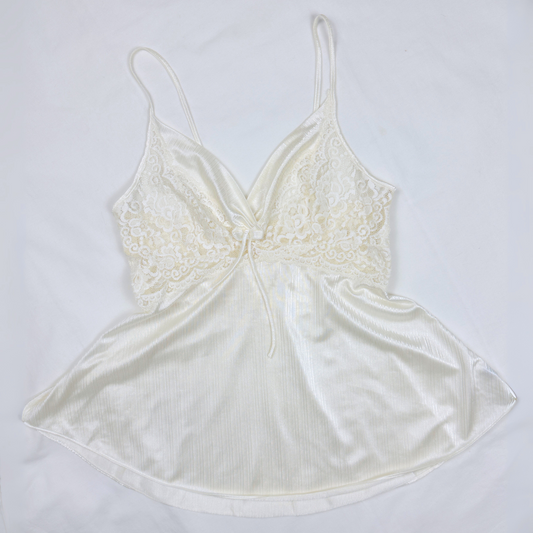 Ivory Satin Lace Camisole