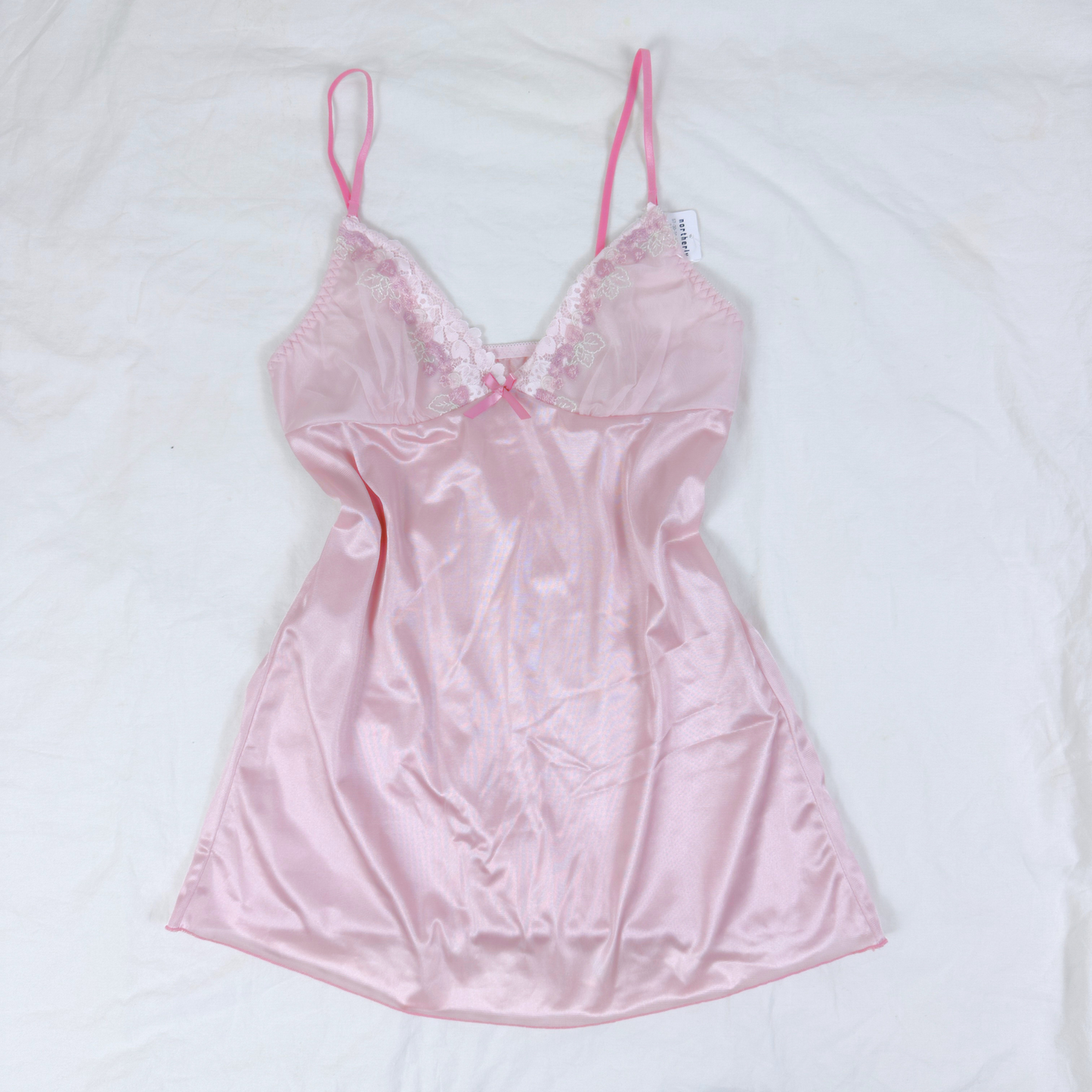 Lace Satin Camisole in Blush Pink