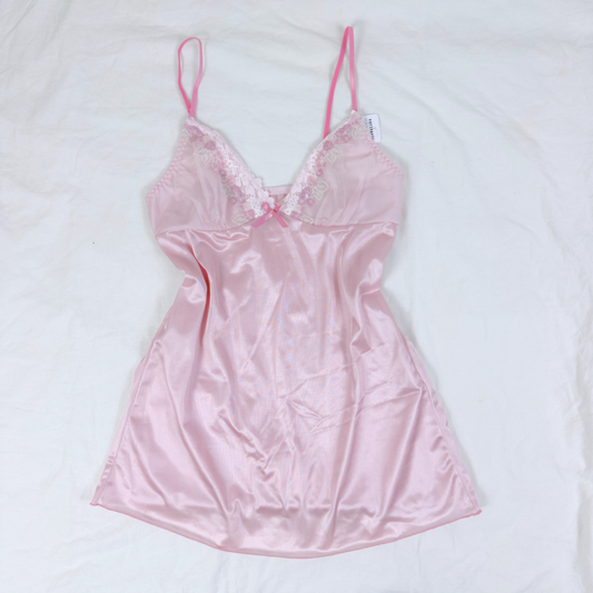 Lace Satin Camisole in Blush Pink